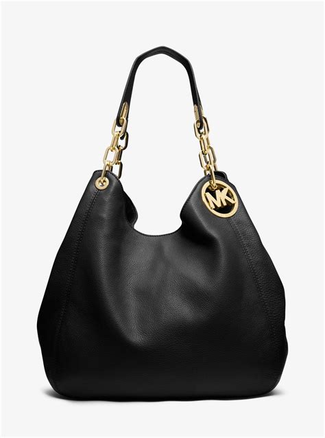 michael kors fulton large slouchy shoulder bag|fulton leather shoulder bag.